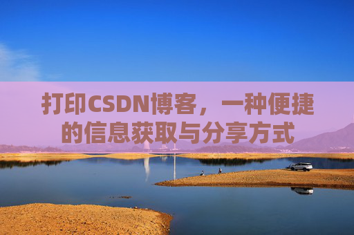 打印CSDN博客，一种便捷的信息获取与分享方式